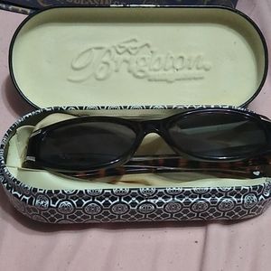 Brighton Sunglasses black with cheetah print